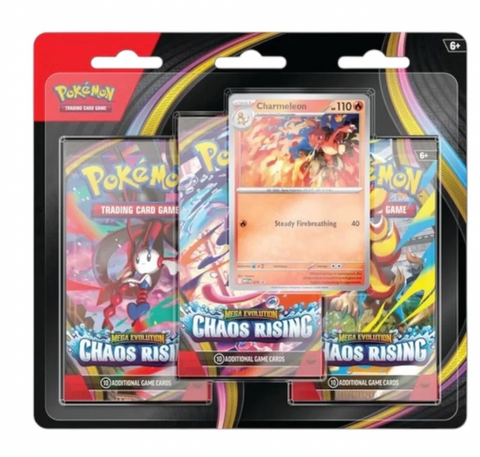Pokémon - Mega Evolution Chaos Rising - 3 Pack Blister (English)