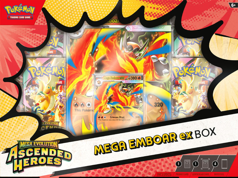 Ascended Heroes ex Box Variante Mega Emboar ex (English)