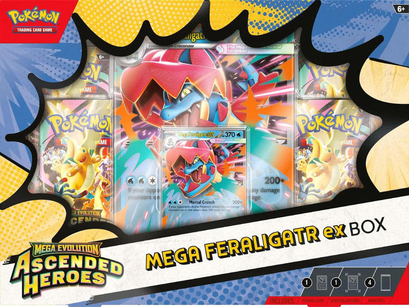Ascended Heroes ex Box Variante Mega Feraligatr ex (English)